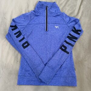 PINK Victoria's Secret Royal Blue Zip Pullover